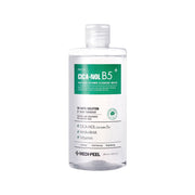 MEDIPEEL+ Phyto Cica-Nol B5 Aha Bha Vitamin Calming Micellar Cleansing Water in a 500ml bottle, suitable for gentle facial cleansing.