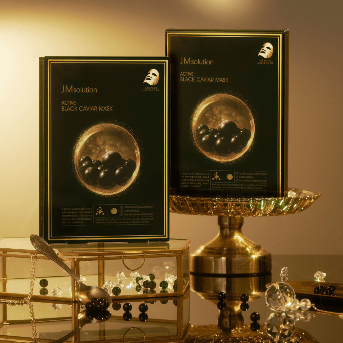 JMsolution Active Black Caviar Mask Box [10pcs] | La Cosmetique