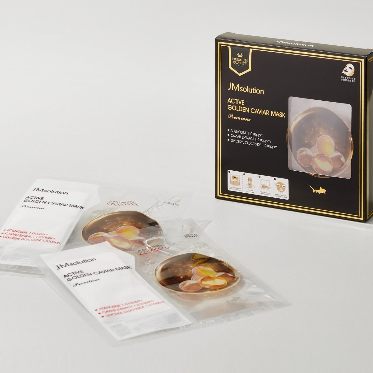 JMsolution Active Golden Caviar Mask Box Premium [5pcs] | La Cosmetique