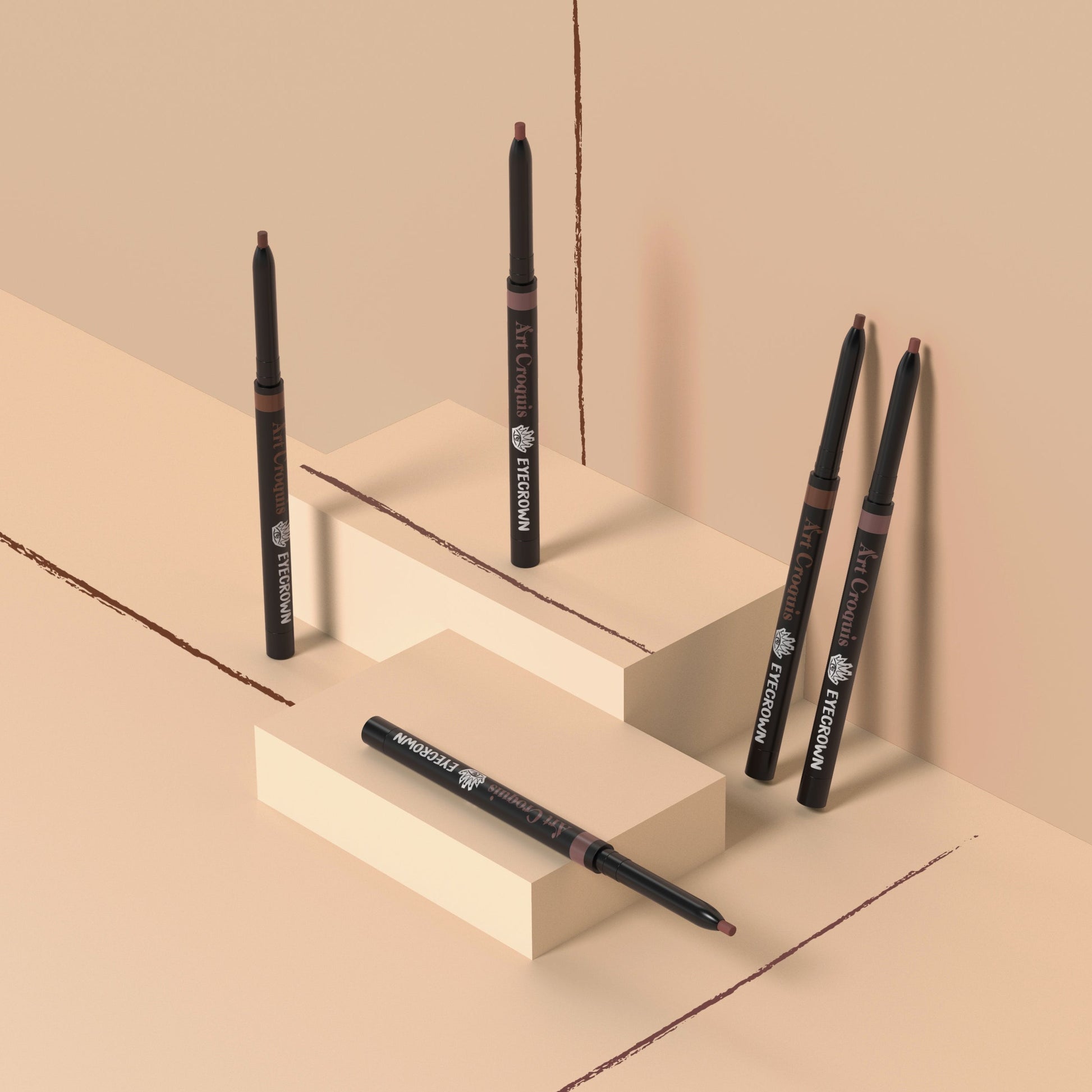 MAKEheal Eyecrown Art Croquis Stick shadow, a long-lasting eyeshadow stick with artistic design and smooth application.