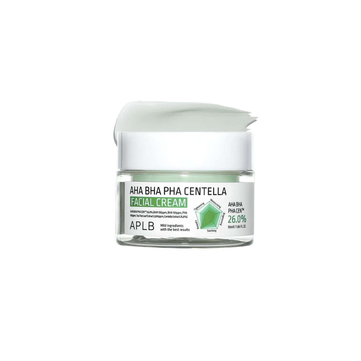 APLB AHA BHA PHA Centella Facial Cream 55ml | La Cosmetique