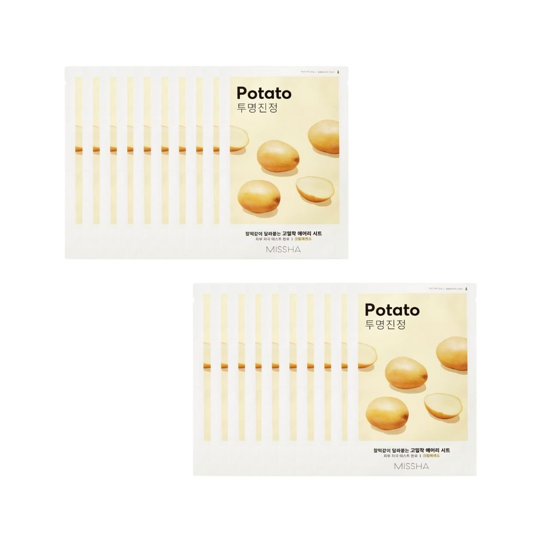 Missha Airy Fit Sheet Mask [Potato] 20pcs | La Cosmetique