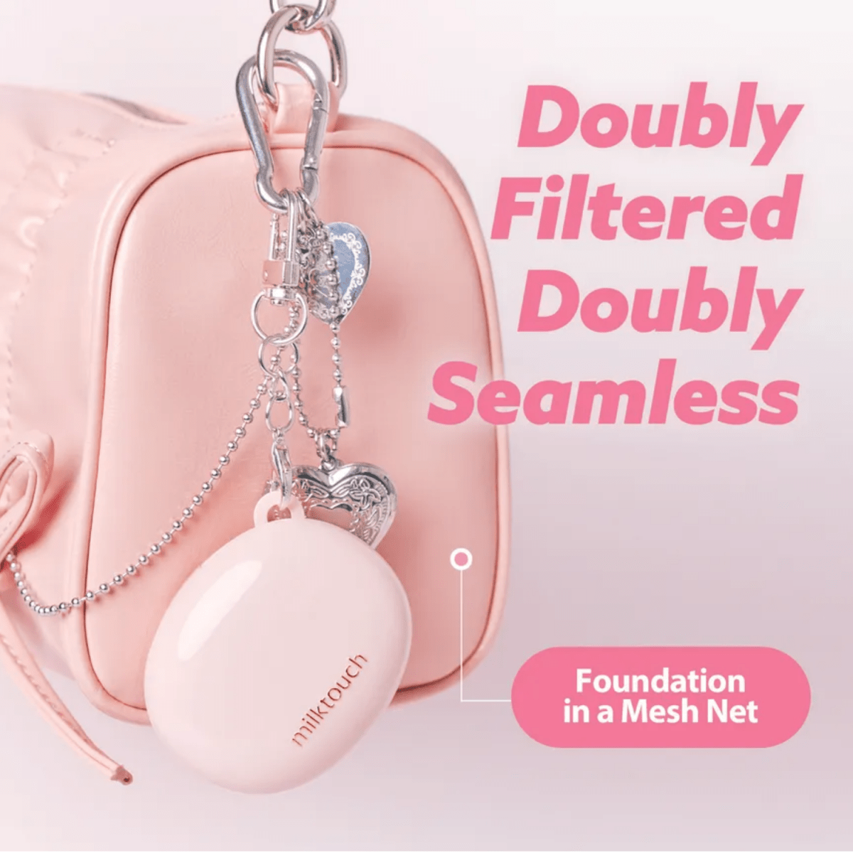 Milk Touch All-Day Skin Fit Milky Glow Cushion Mini Keyring | La Cosmetique