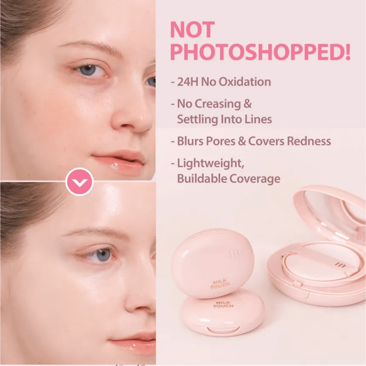 Milk Touch All-Day Skin Fit Milky Glow Cushion Mini Keyring | La Cosmetique