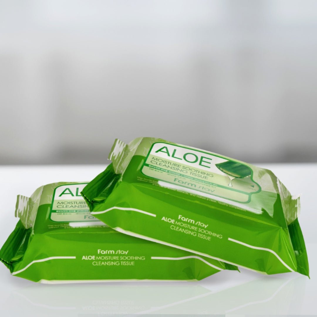 Farmstay Aloe Moisture Soothing Cleansing Tissue [30 Sheets] | La Cosmetique