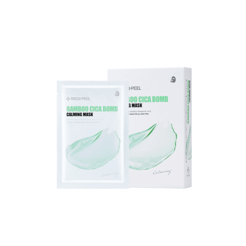MEDIPEEL+ Bamboo Cica Bomb Calming Mask Box [10pcs] | La Cosmetique