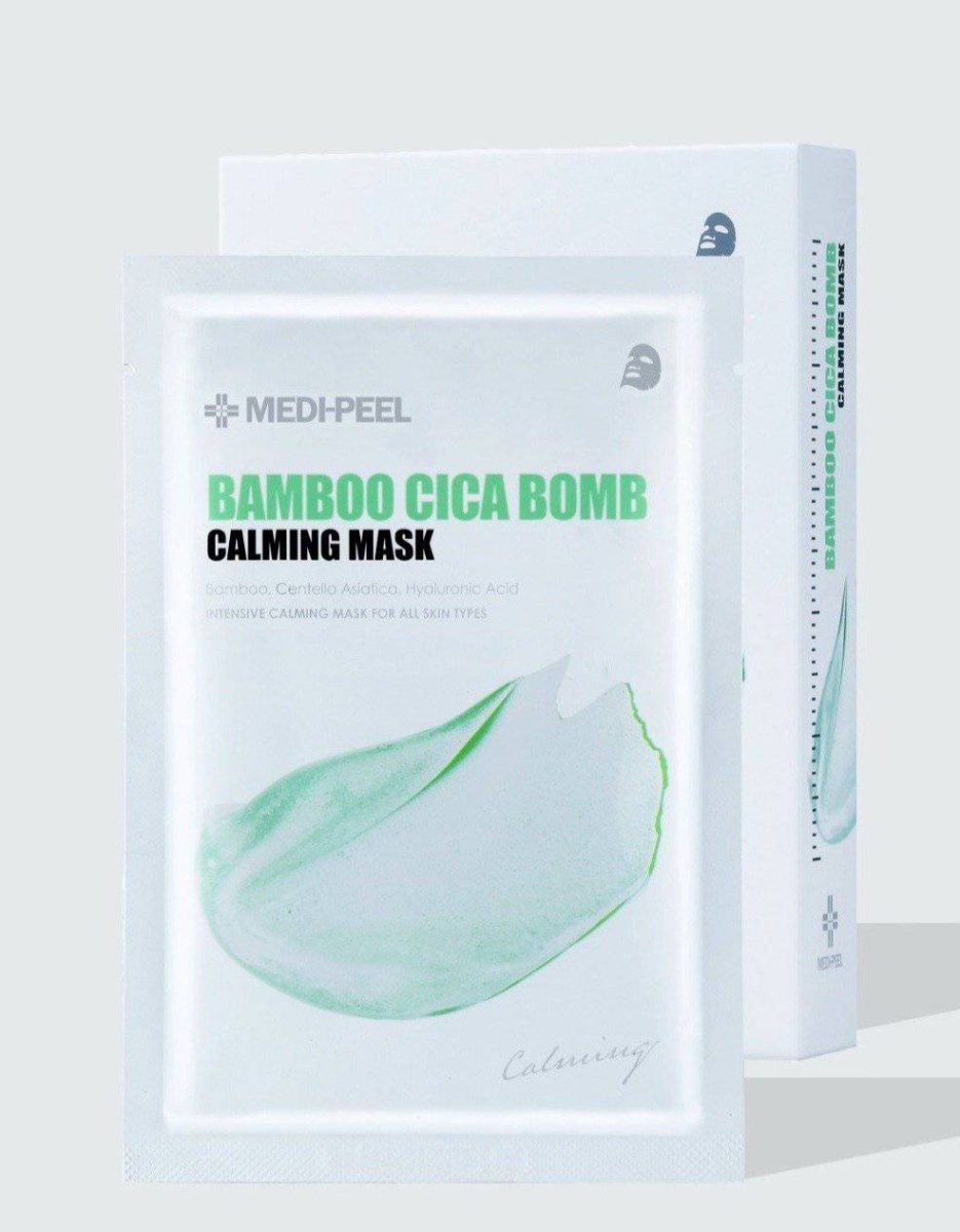MEDIPEEL+ Bamboo Cica Bomb Calming Mask Box [10pcs] | La Cosmetique