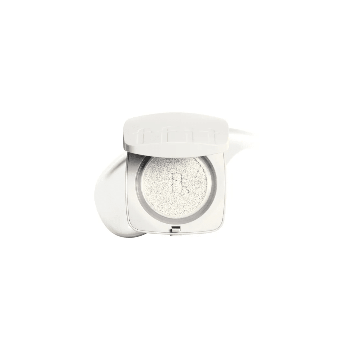 TFIT Base Fit Tone Up Sun Cushion, cushion foundation with SPF, featuring a compact design and natural skin-toned shade.
