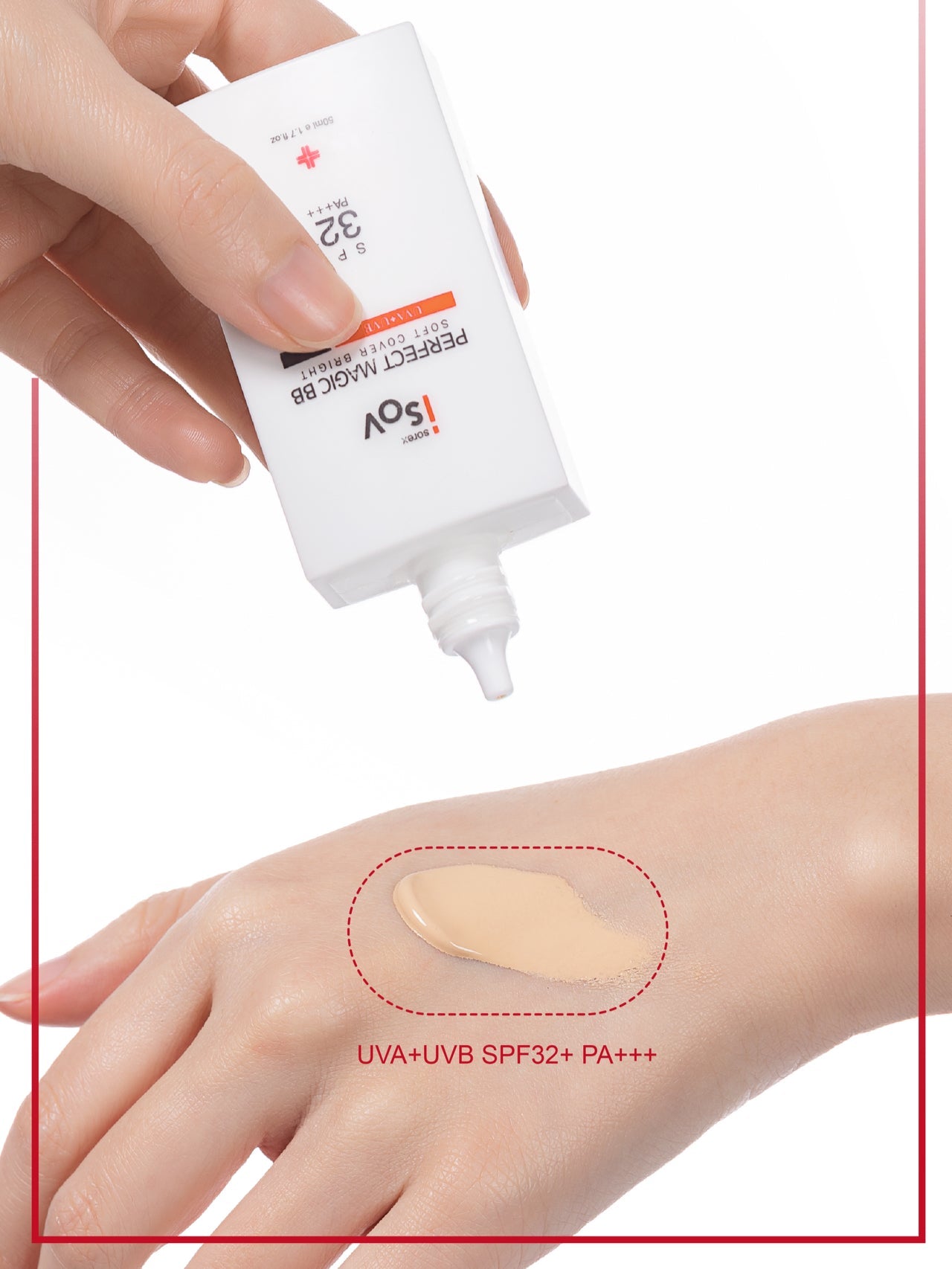 ISOV Perfect BB Cream 50ml tube with smooth, lightweight formula and natural skin tone shade visible in the image.