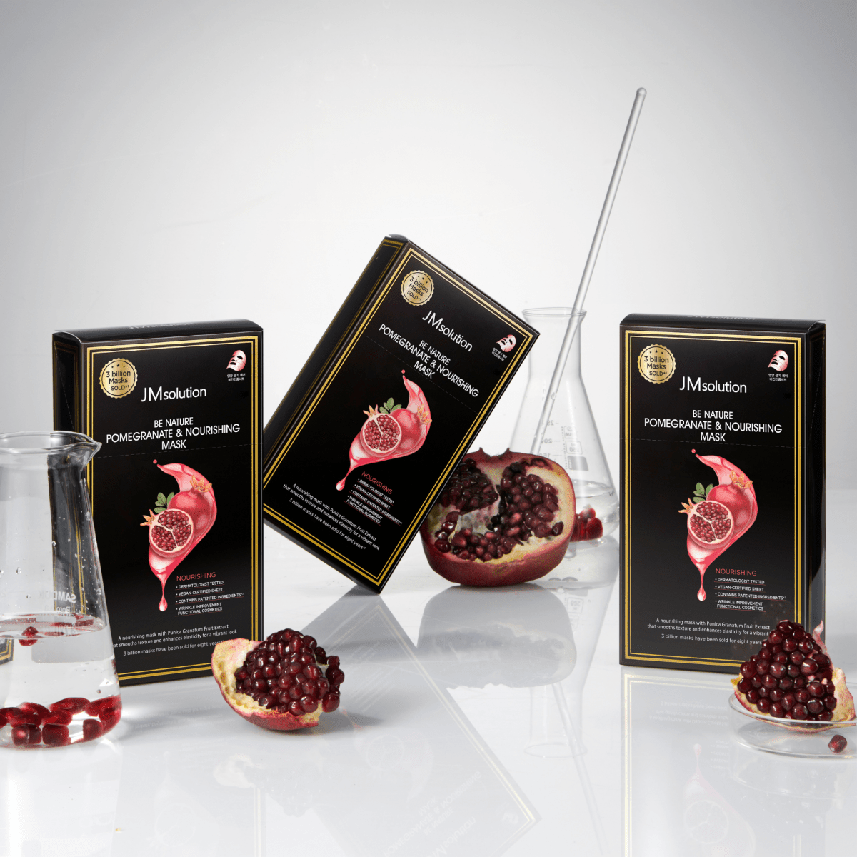 JMsolution Be Nature Pomegranate & Nourishing Mask Box [10pcs] | La Cosmetique