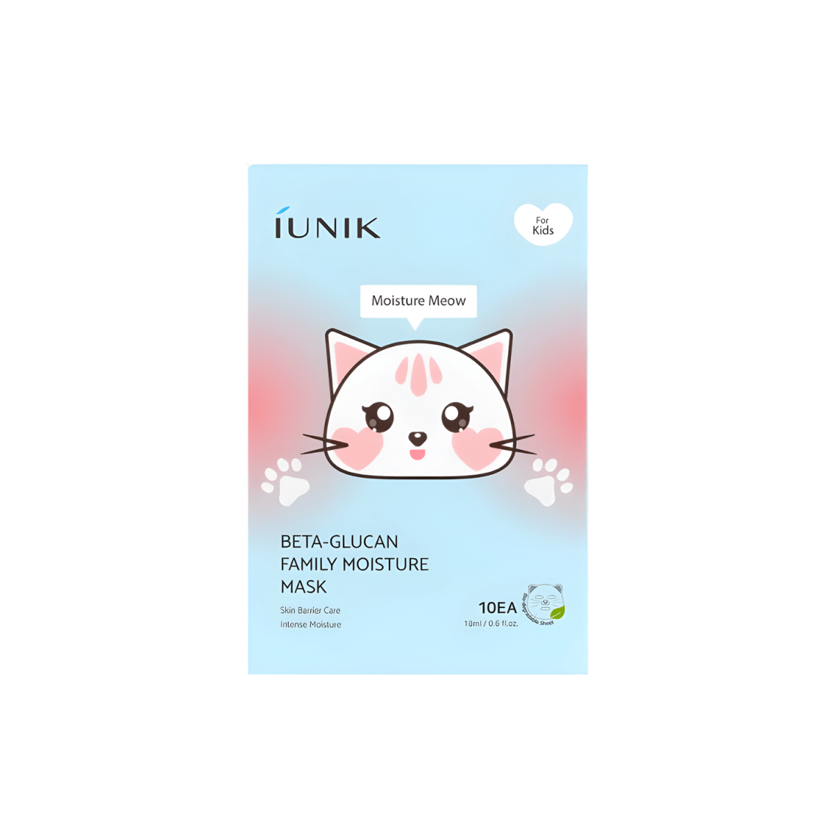 iUNIK Beta Glucan Family Moisture Mask Box For Kids [10pcs] | La Cosmetique