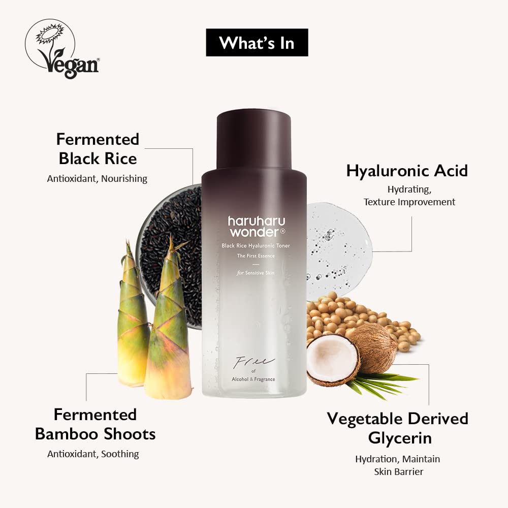 Haruharu Wonder Black Rice Hyaluronic Toner Free of Alcohol Fragrance [150ml] | La Cosmetique
