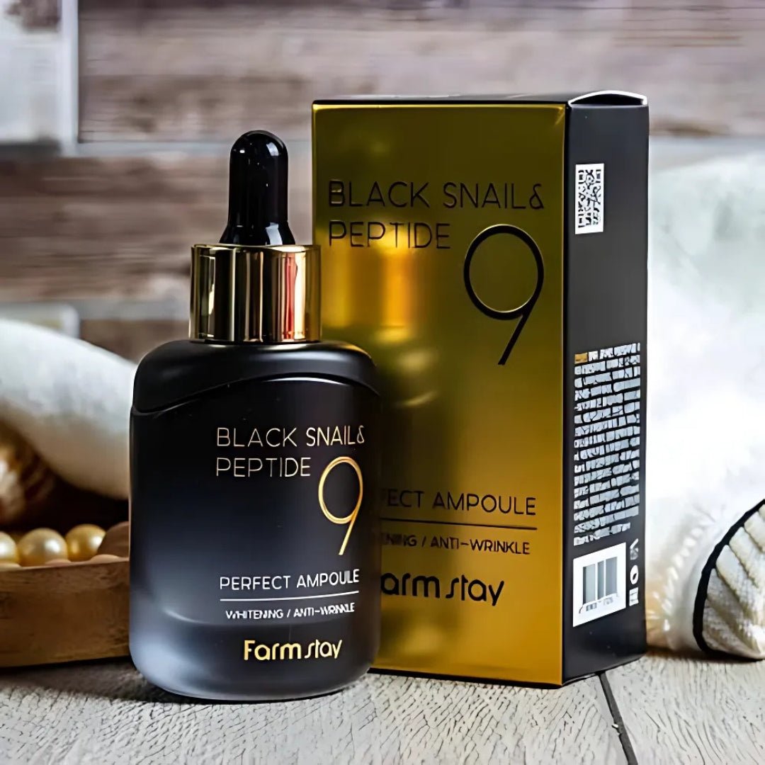 Farmstay Black Snail & Peptide 9 Perfect Ampoule [35ml] | La Cosmetique
