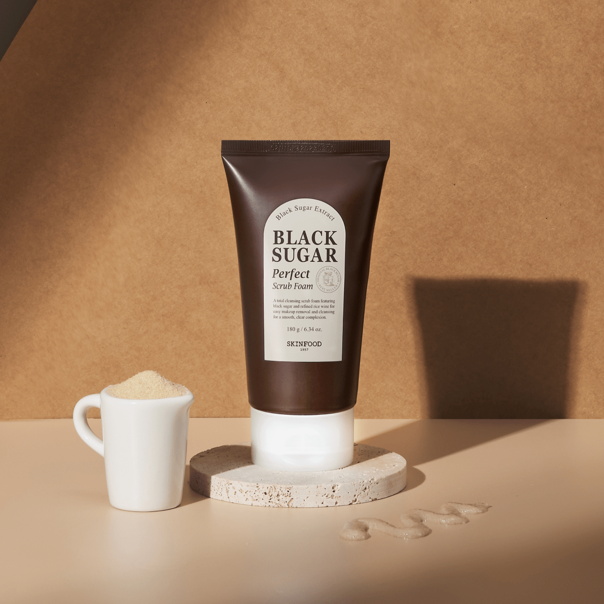 Skinfood Black Sugar Perfect Scrub Foam [180g] | La Cosmetique