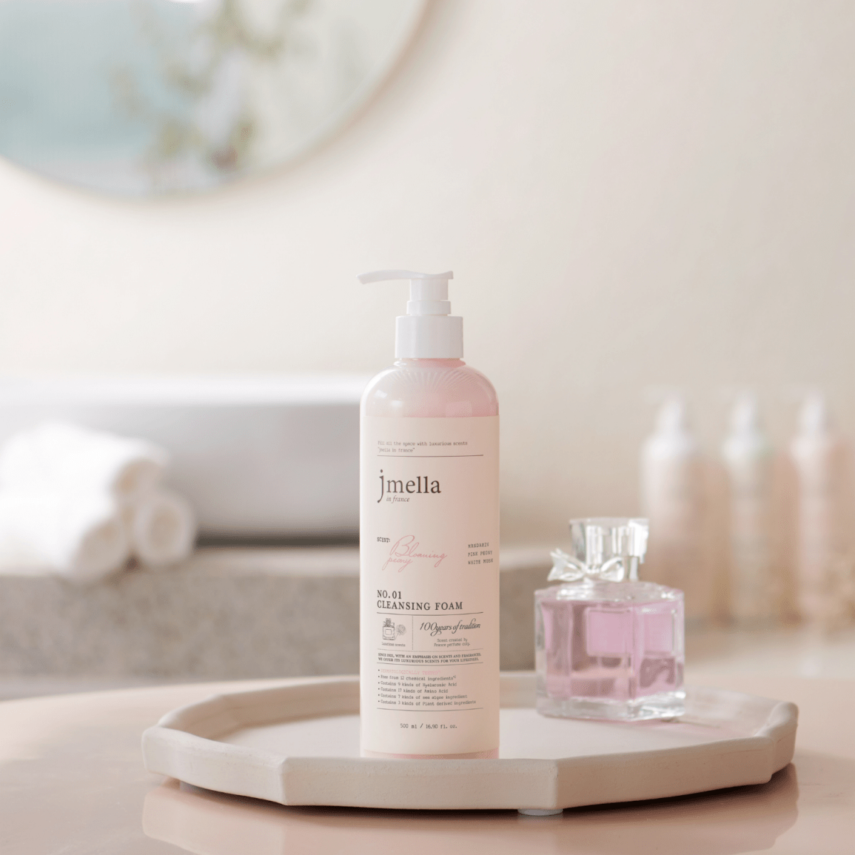 Jmella in France Blooming Peony Cleansing Foam [500ml] | La Cosmetique