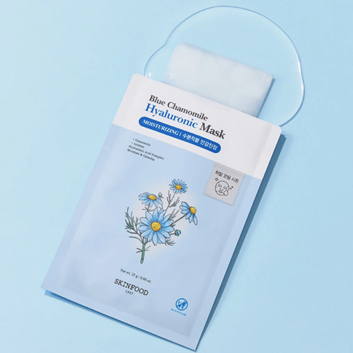 Skinfood Blue Chamomile Hyaluronic Mask [1pc] | La Cosmetique