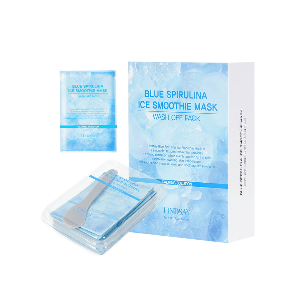 Blue Spirulina Ice Smoothie Mask Wash Off Pack 20ea