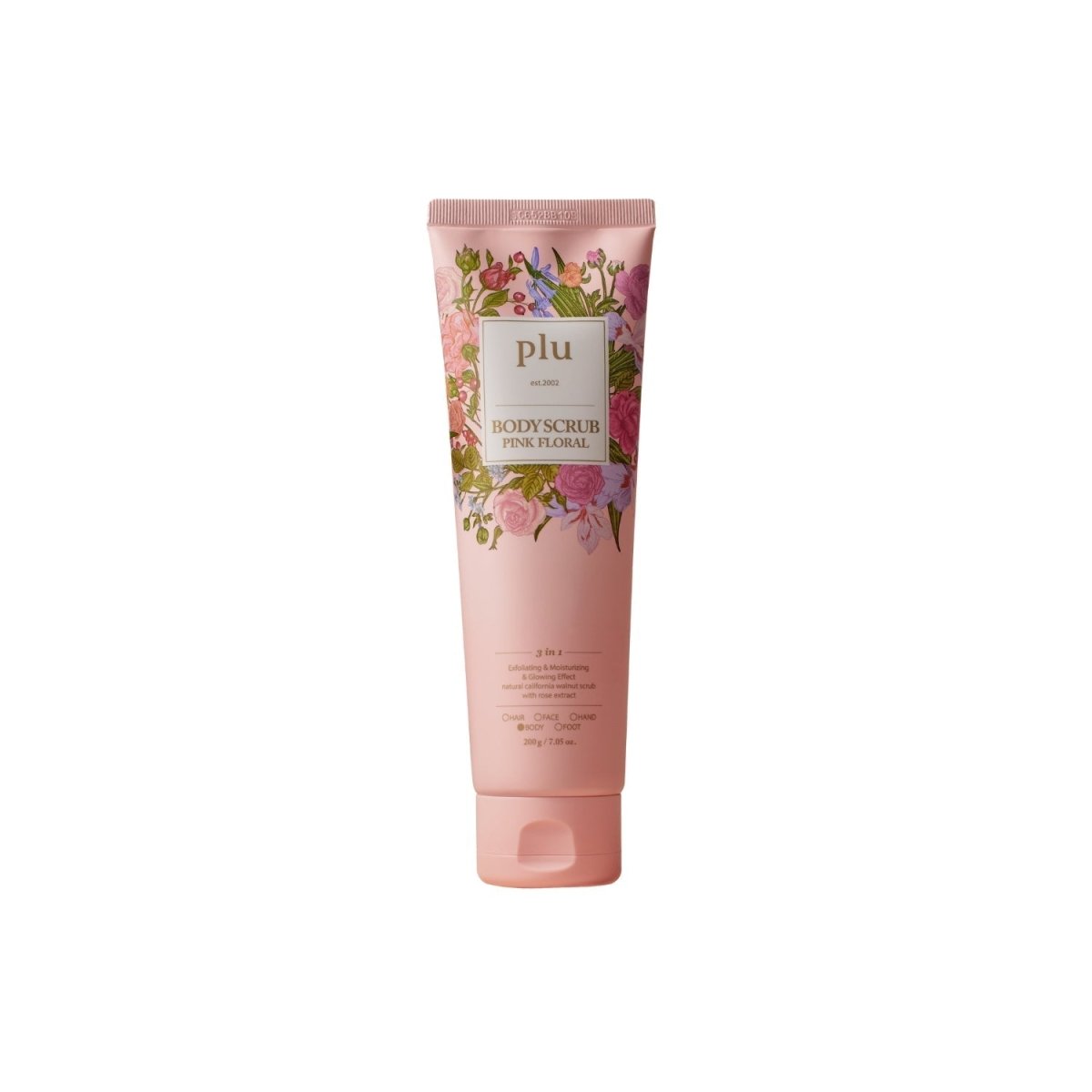 Plu Body Scrub Pink Floral 200g | La Cosmetique