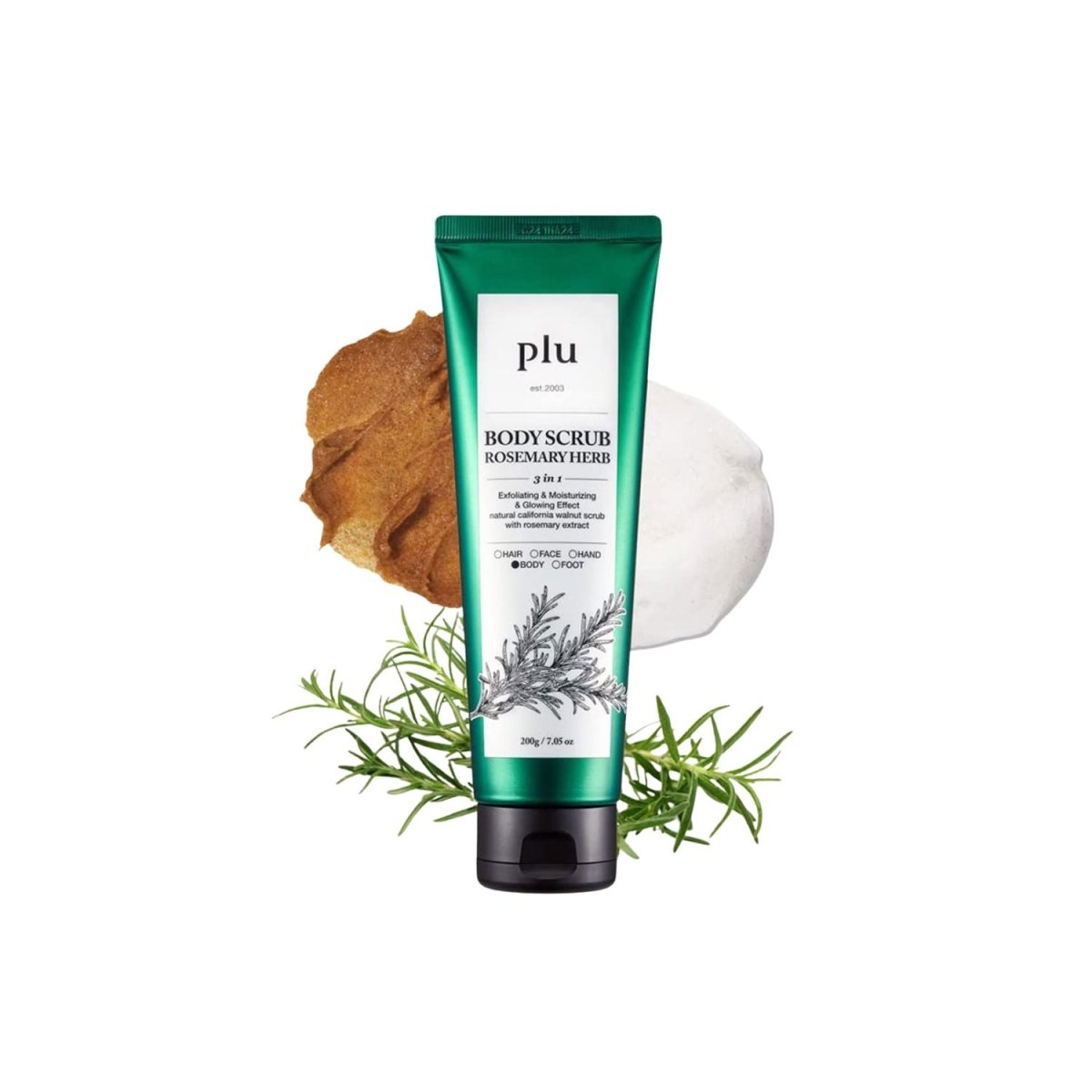 Plu Body Scrub Rosemary Herb 200g | La Cosmetique