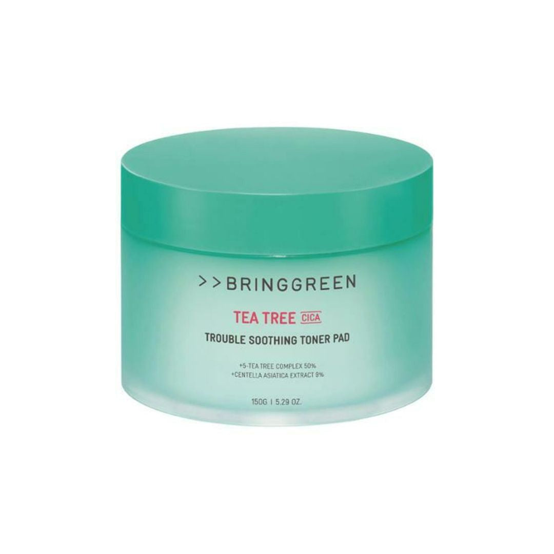 Bring Green Tea Tree Cica Trouble Soothing Toner Pad 90pcs - Shop K-Beauty in Australia