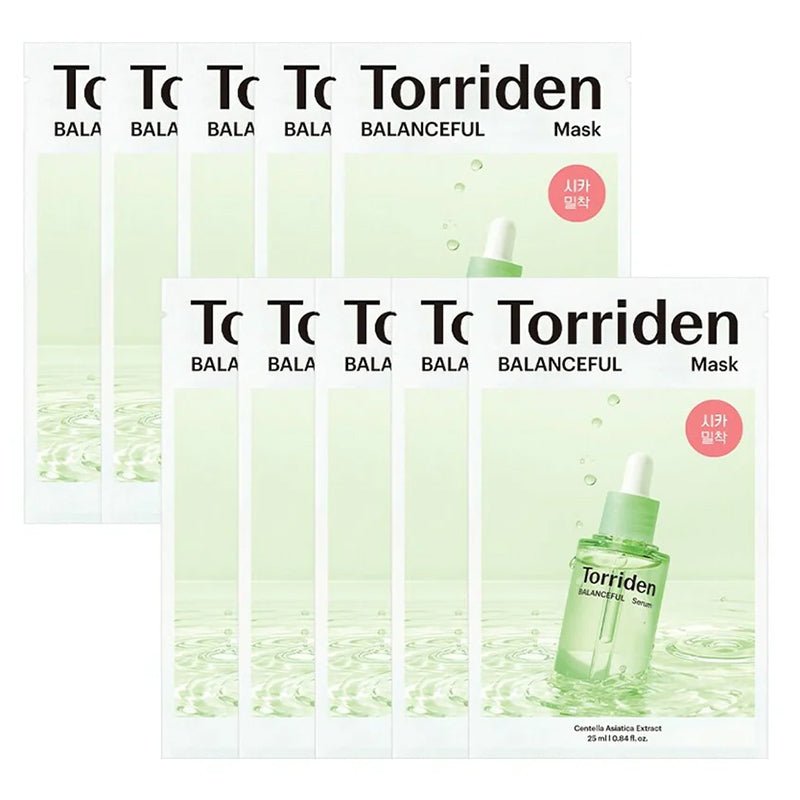 TORRIDEN BALANCEFUL Cica Mask Pack [27ml*10ea] - Shop K-Beauty in Australia