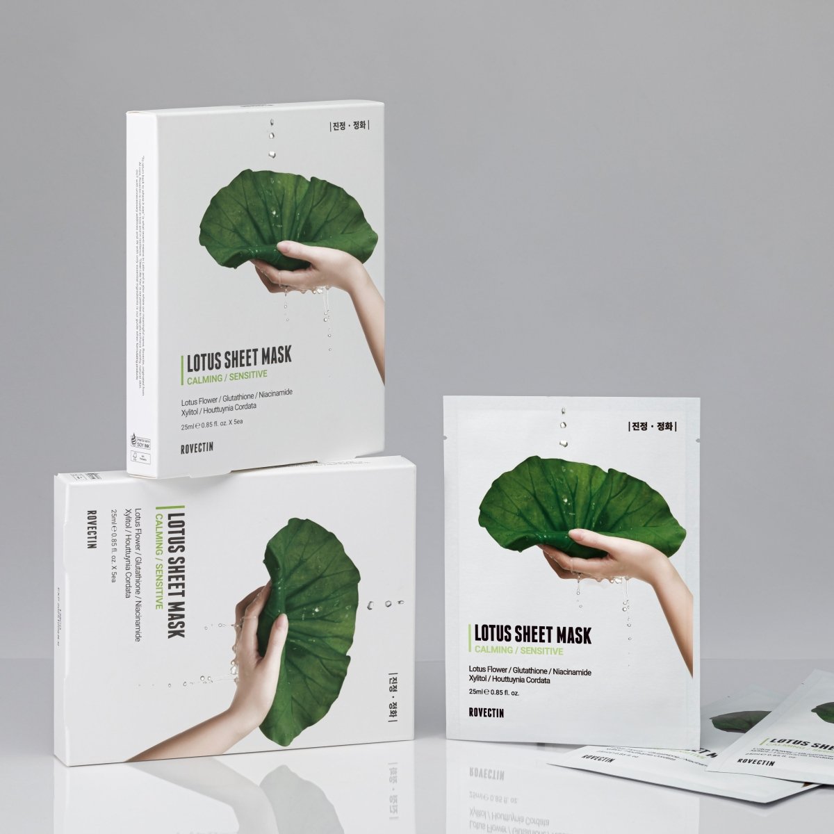 Rovectin Calming Lotus Sheet Mask 5pcs/box | La Cosmetique