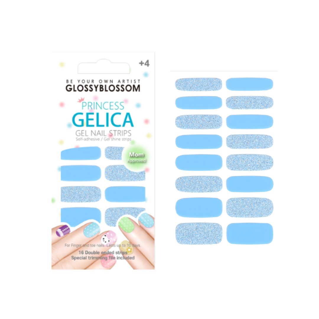 Glossy Blossom - Princess Gelica - Gel Nail Strips - Candy Soda - La Cosmetique Australia