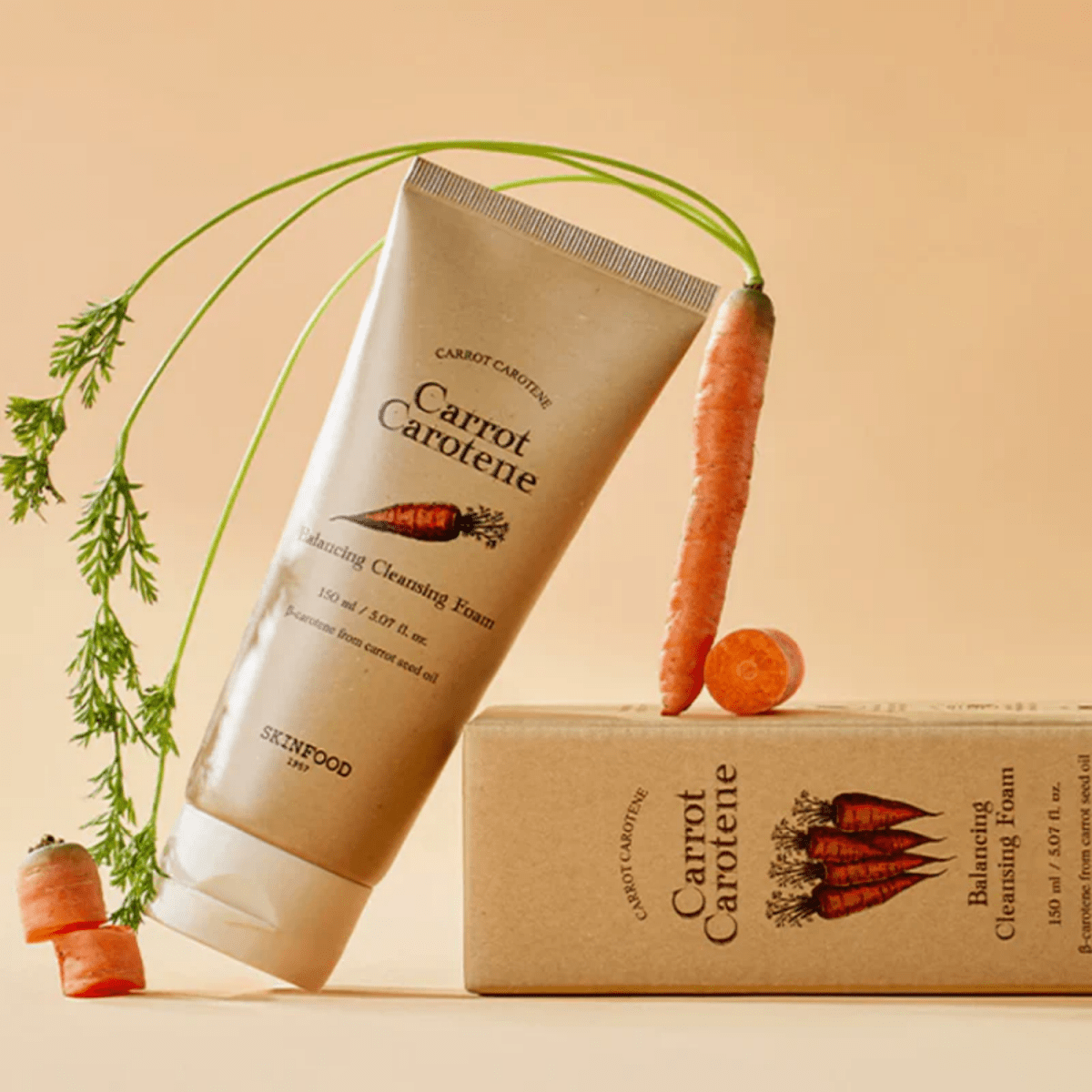 Skinfood Carrot Carotene Balancing Cleansing Foam [150ml] | La Cosmetique