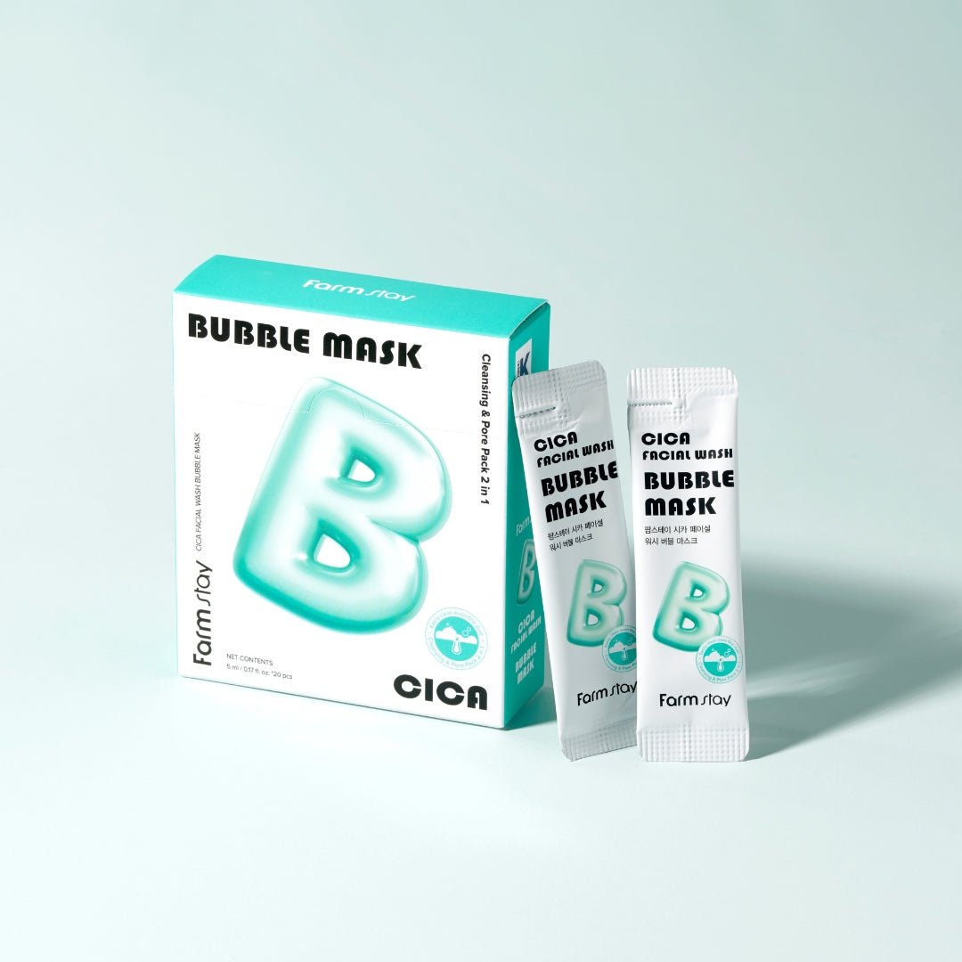 Farmstay Cica Facial Wash Bubble Mask [20pcs] | La Cosmetique