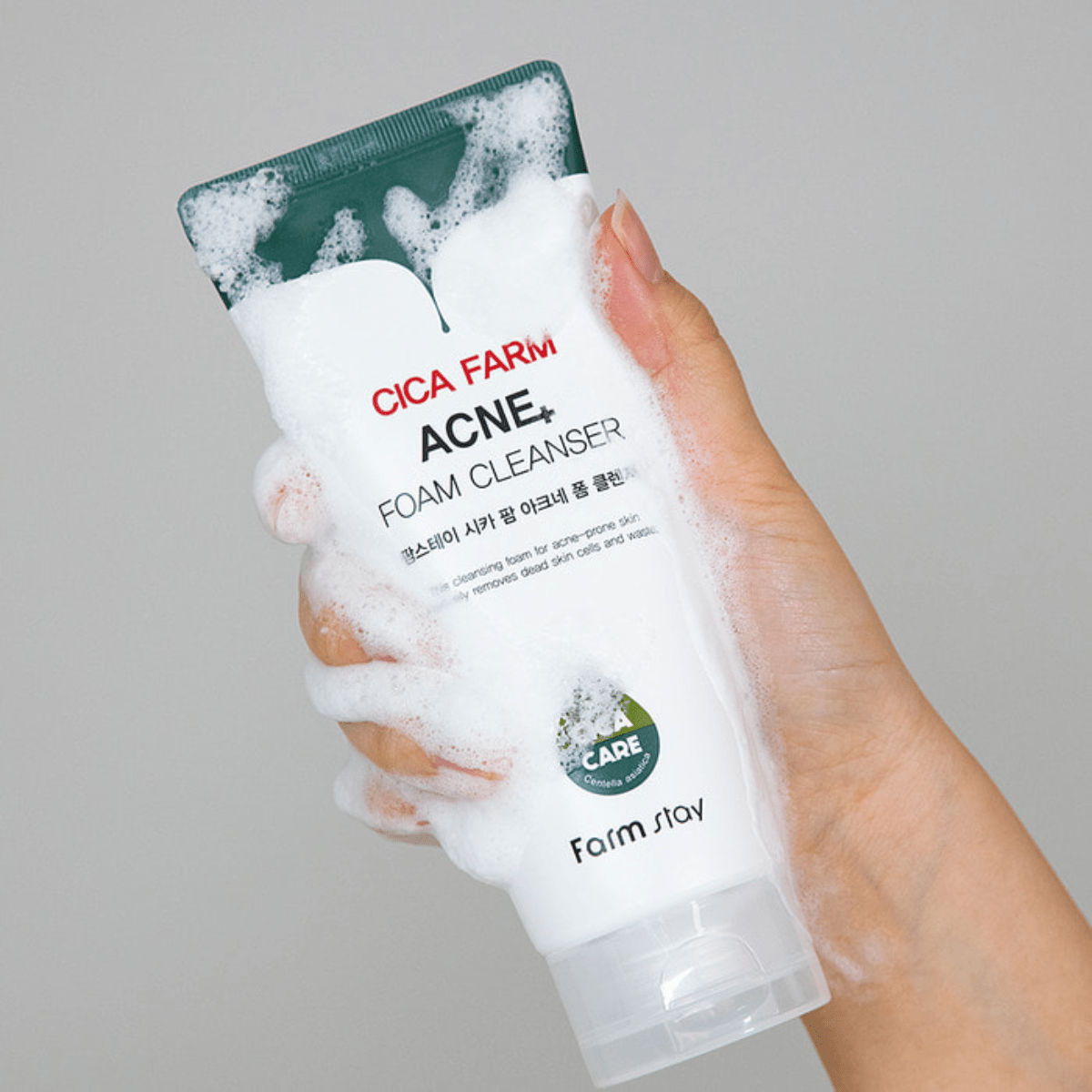 Farmstay Cica Farm Acne Foam Cleanser [180ml] | La Cosmetique