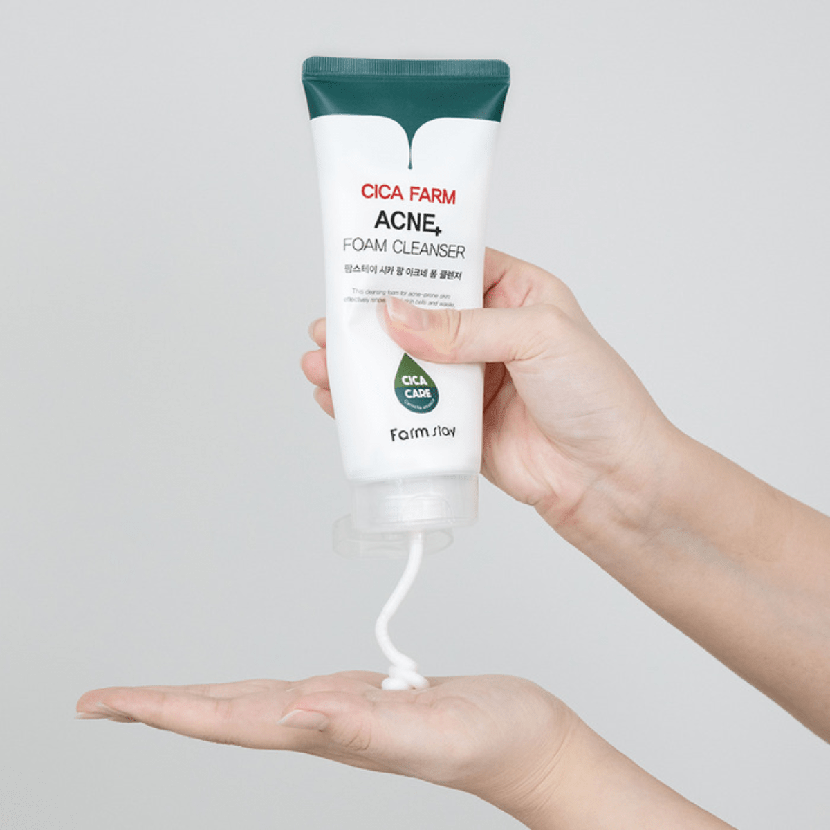 Farmstay Cica Farm Acne Foam Cleanser [180ml] | La Cosmetique