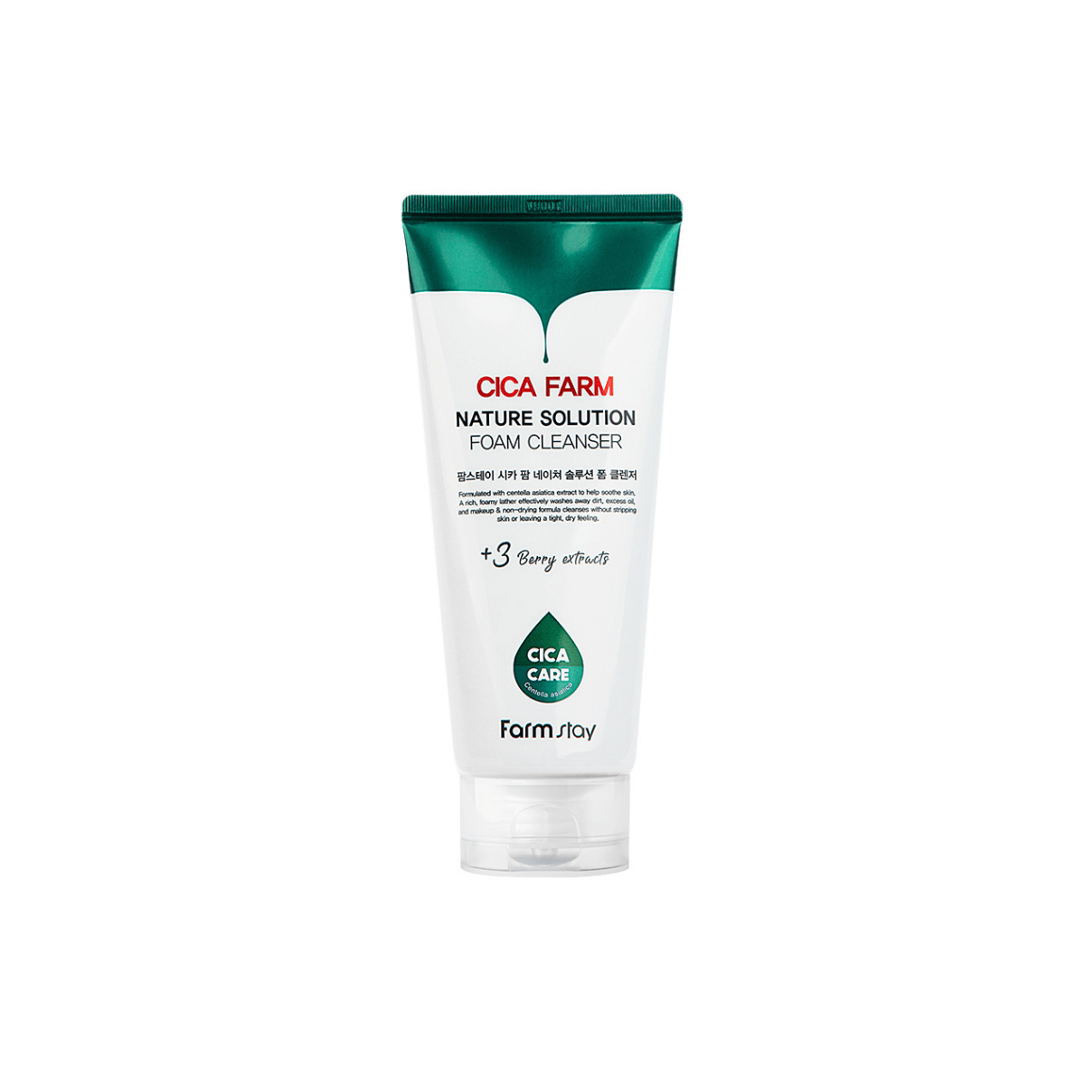 Farmstay Cica Farm Nature Solution Foam Cleanser [180ml] | La Cosmetique
