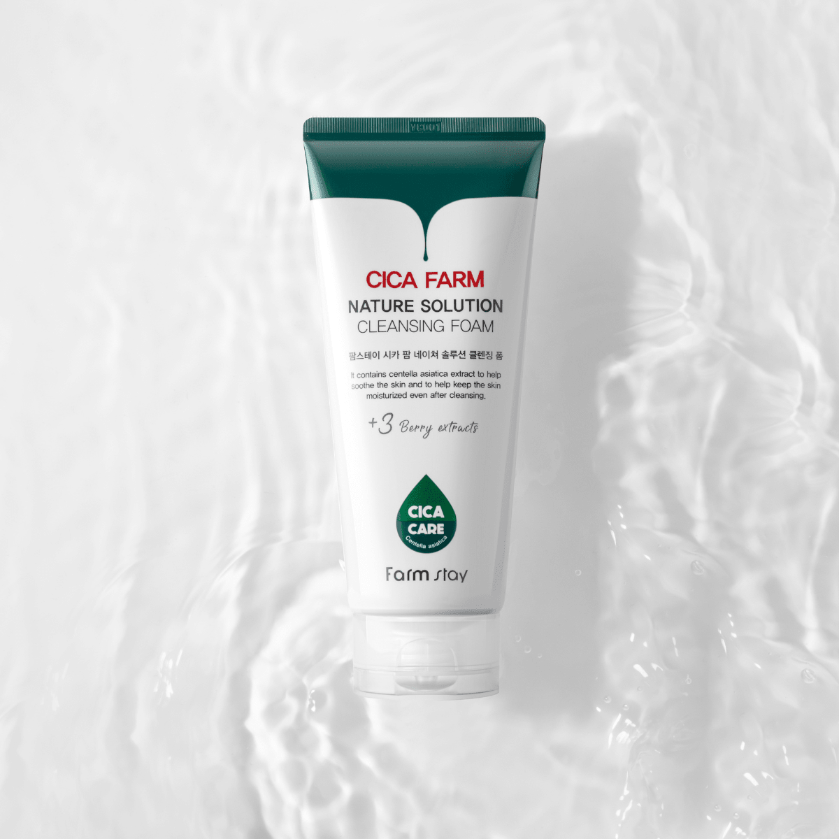 Farmstay Cica Farm Nature Solution Foam Cleanser [180ml] | La Cosmetique