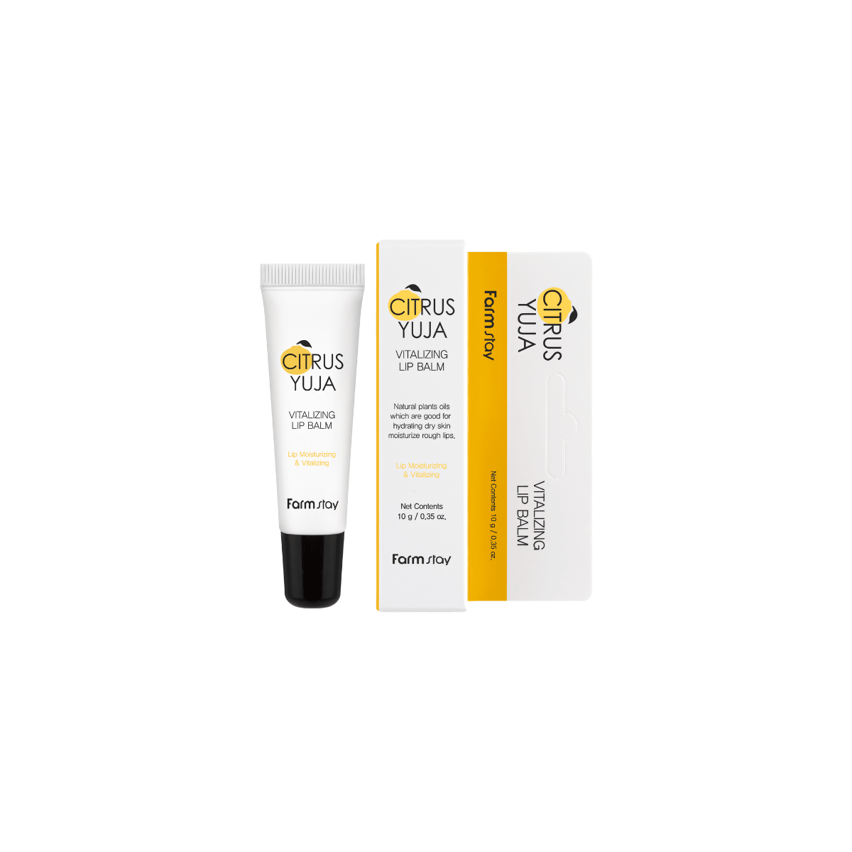 Farmstay Citrus Yuja Vitalizing Lip Balm [10g] | La Cosmetique