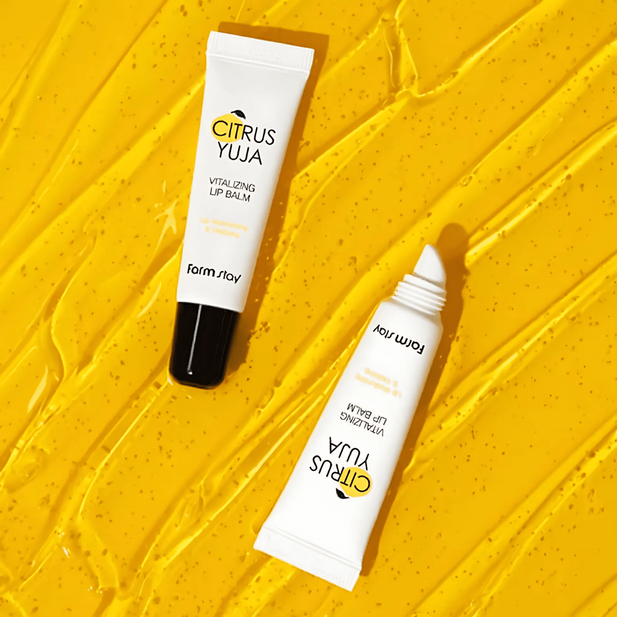 Farmstay Citrus Yuja Vitalizing Lip Balm [10g] | La Cosmetique