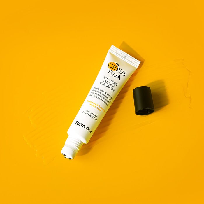 Farmstay Citrus Yuja Vitalizing Rolling Eye Serum [25ml] | La Cosmetique
