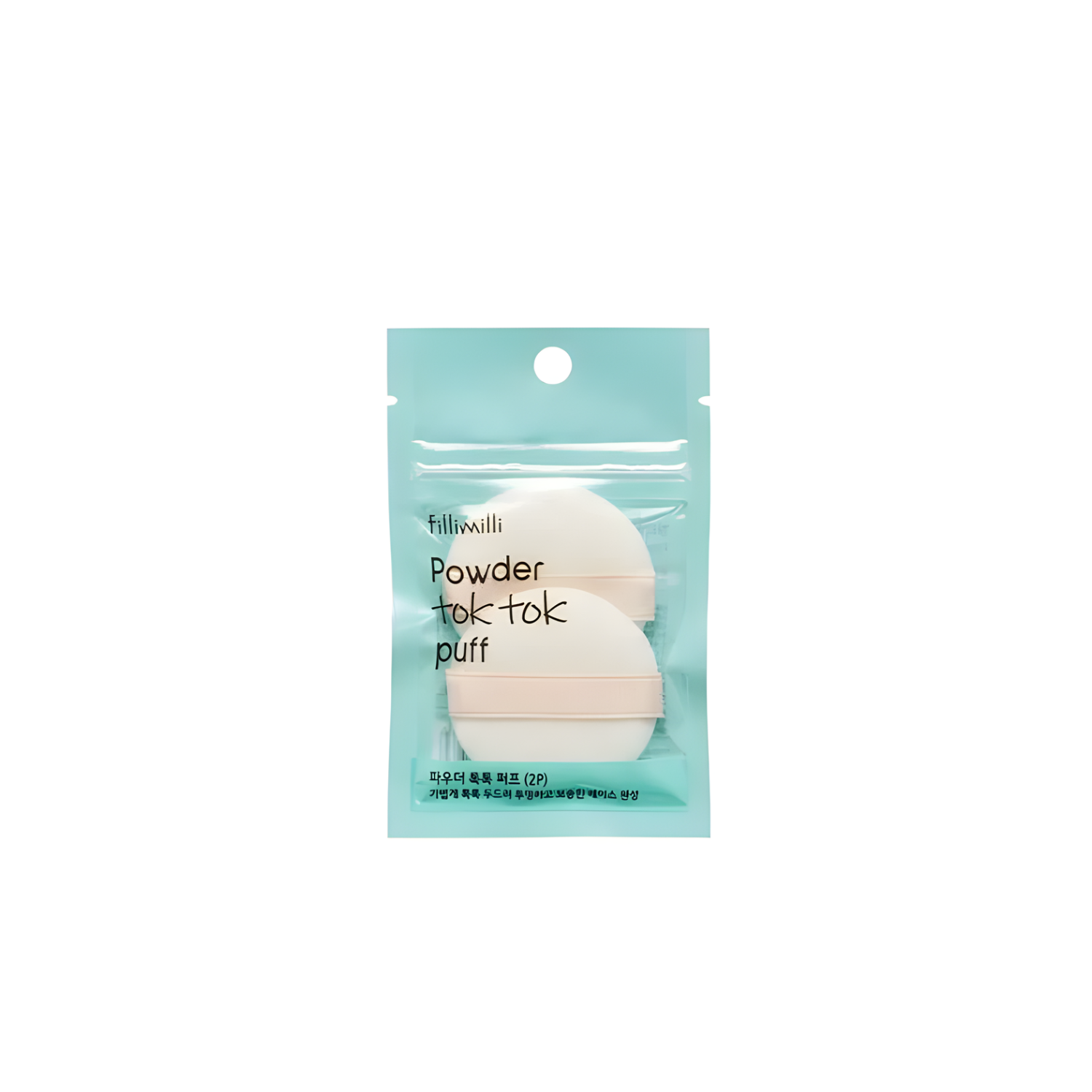 Fillimilli Powder Tok Tok Puff and Sponge for smooth makeup application, shown in a close-up image.