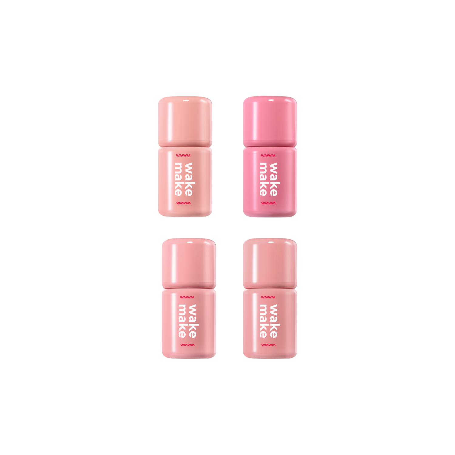 Wakemake Shaking Blur Cheek blush in a compact with a soft, blended pink shade and a shaking texture for natural cheek color.