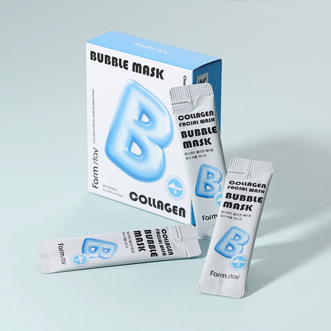 Farmstay Collagen Facial Wash Bubble Mask [20pcs] | La Cosmetique