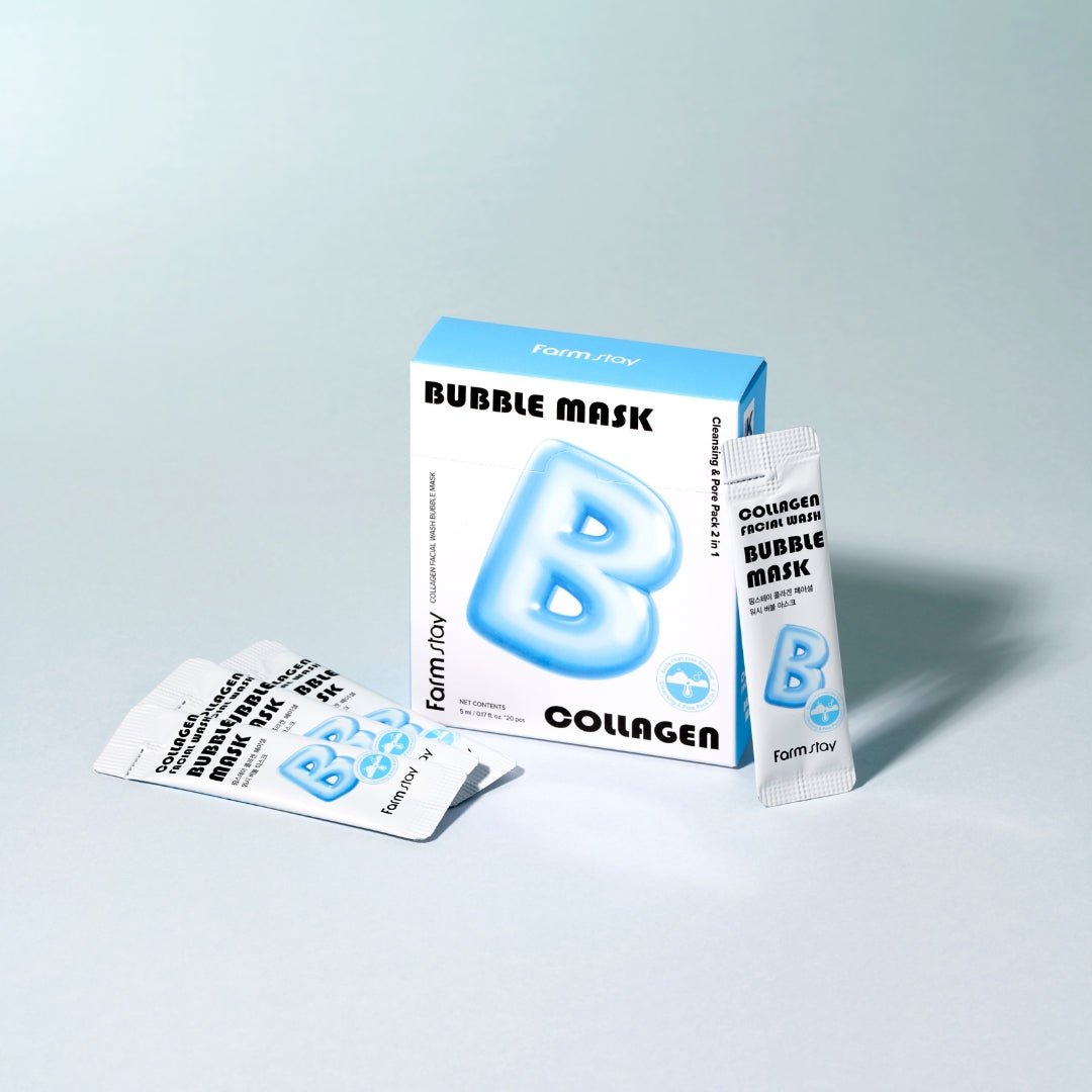 Farmstay Collagen Facial Wash Bubble Mask [20pcs] | La Cosmetique