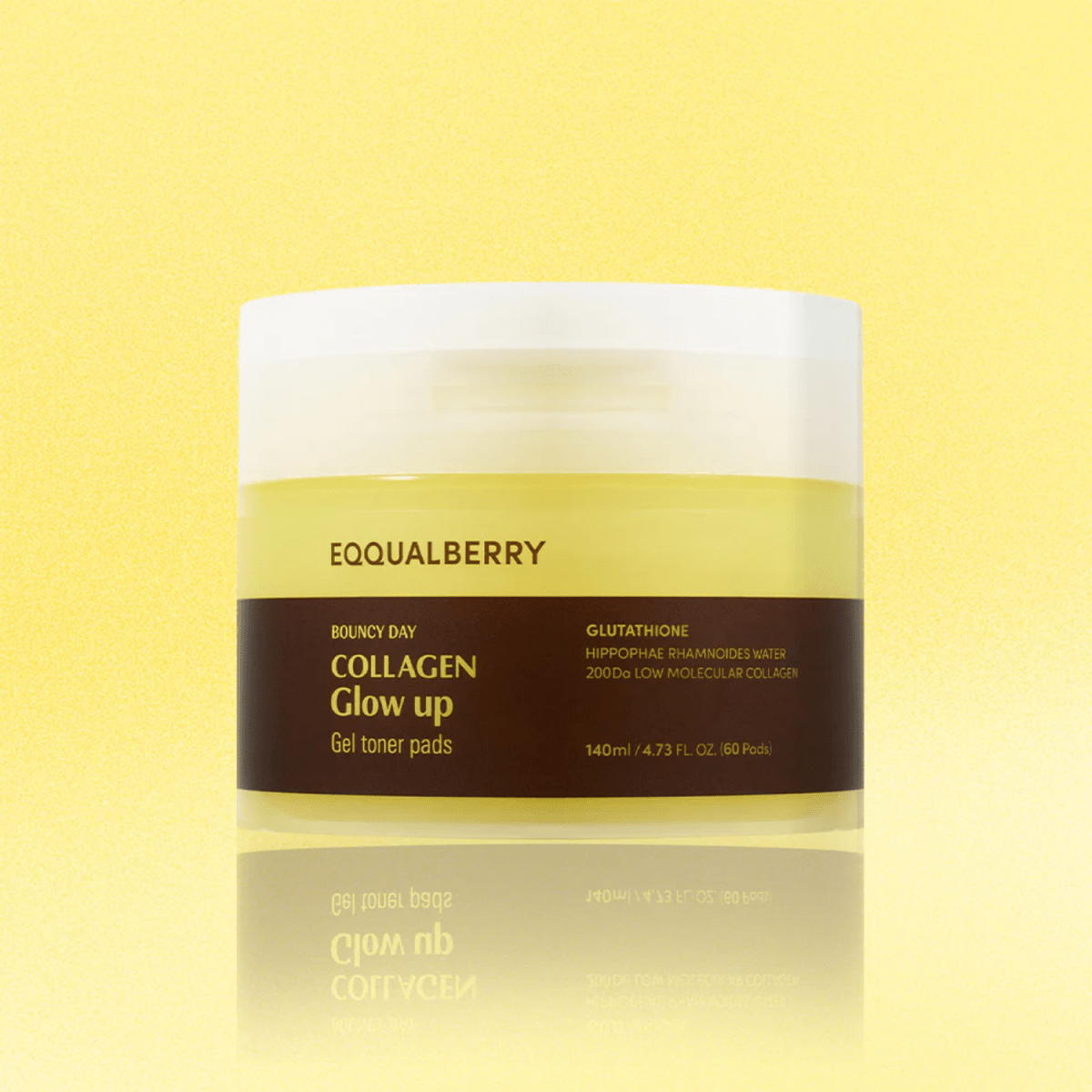 Eqqualberry Collagen Glow Up Gel Toner Pad 60pcs | La Cosmetique