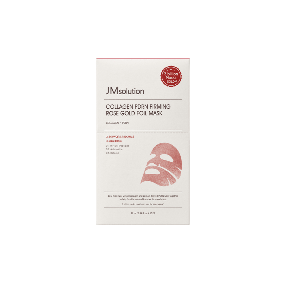 Collagen PDRN Firming Rose Gold Foil Mask Box [10pcs]