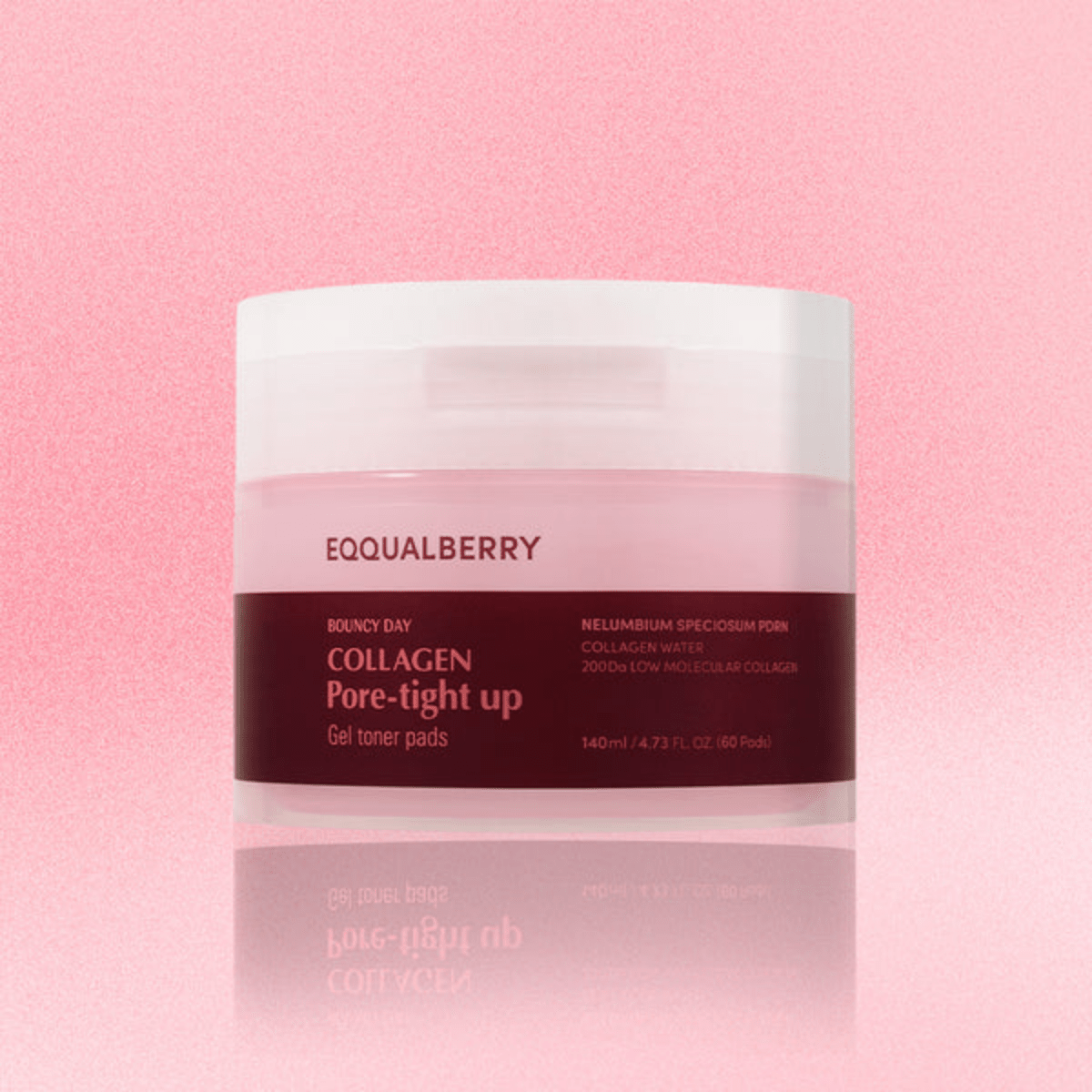 Eqqualberry Collagen Pore Tight Up Gel Toner Pad 60pcs | La Cosmetique
