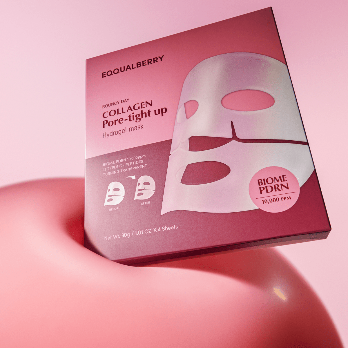 Eqqualberry Collagen Pore Tight Up Hydrogel Mask 1pc | La Cosmetique