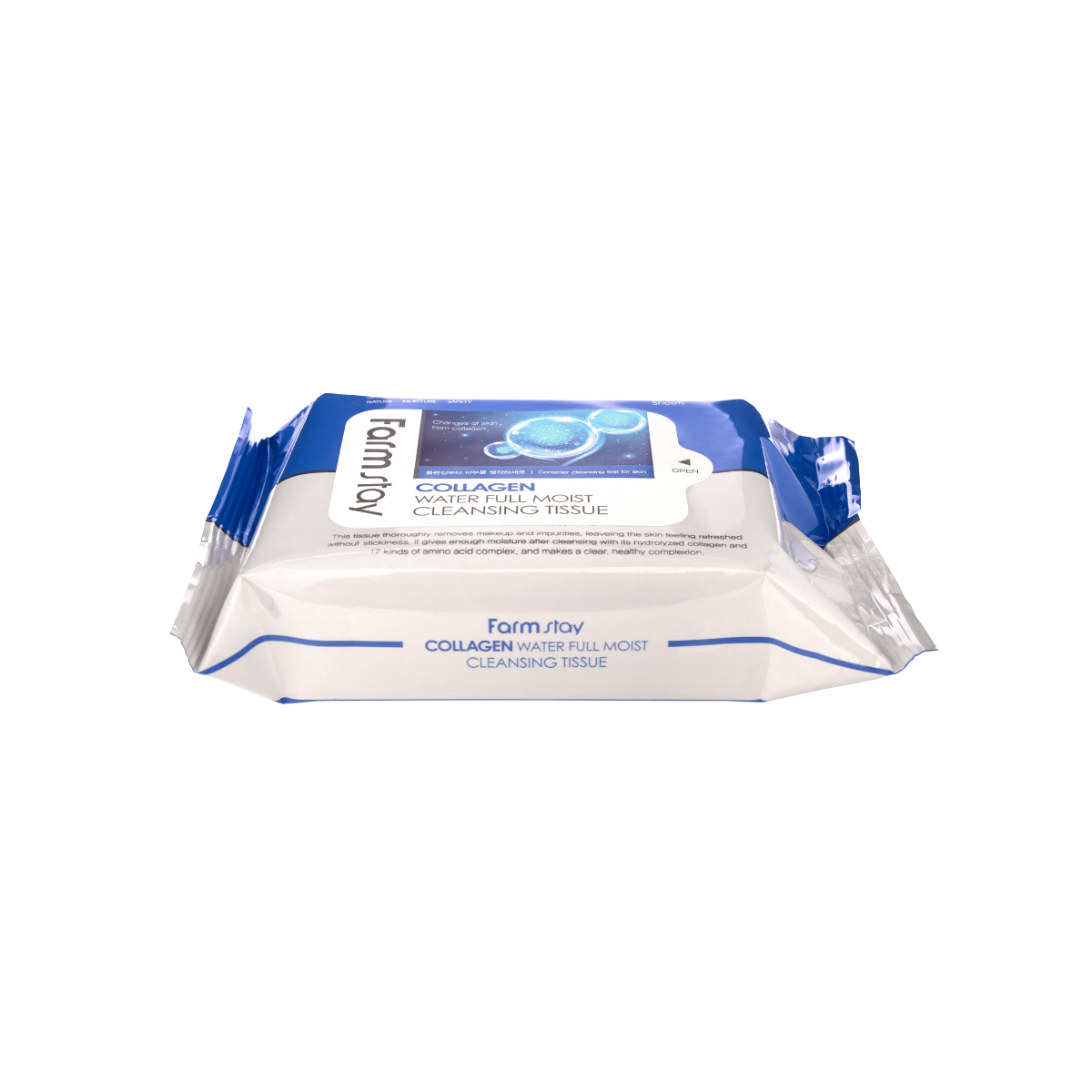 Farmstay Collagen Water Full Moist Cleansing Tissue [30 Sheets] | La Cosmetique