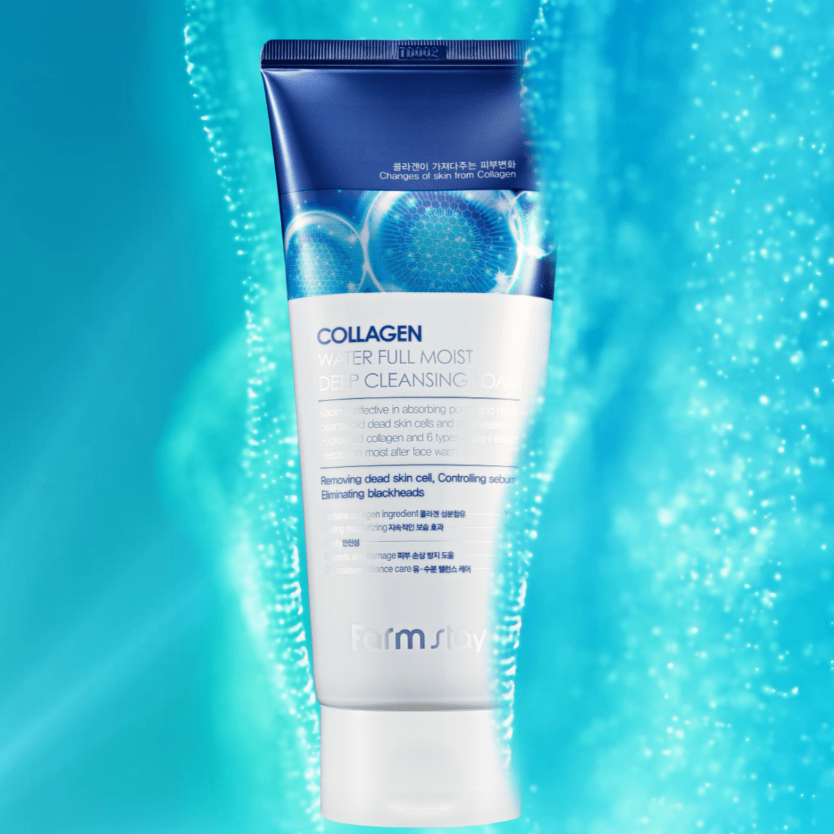 Farmstay Collagen Water Full Moist Deep Cleansing Foam [180ml] | La Cosmetique