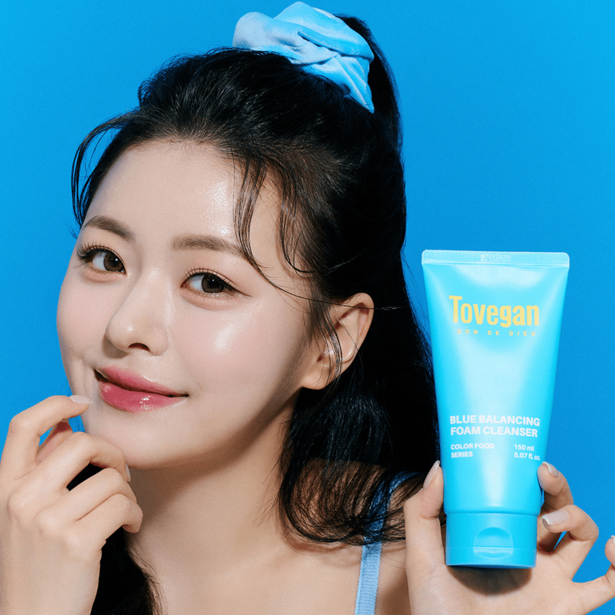Tovegan Colorfood Series Blue Balancing Foam Cleanser 150ml | La Cosmetique
