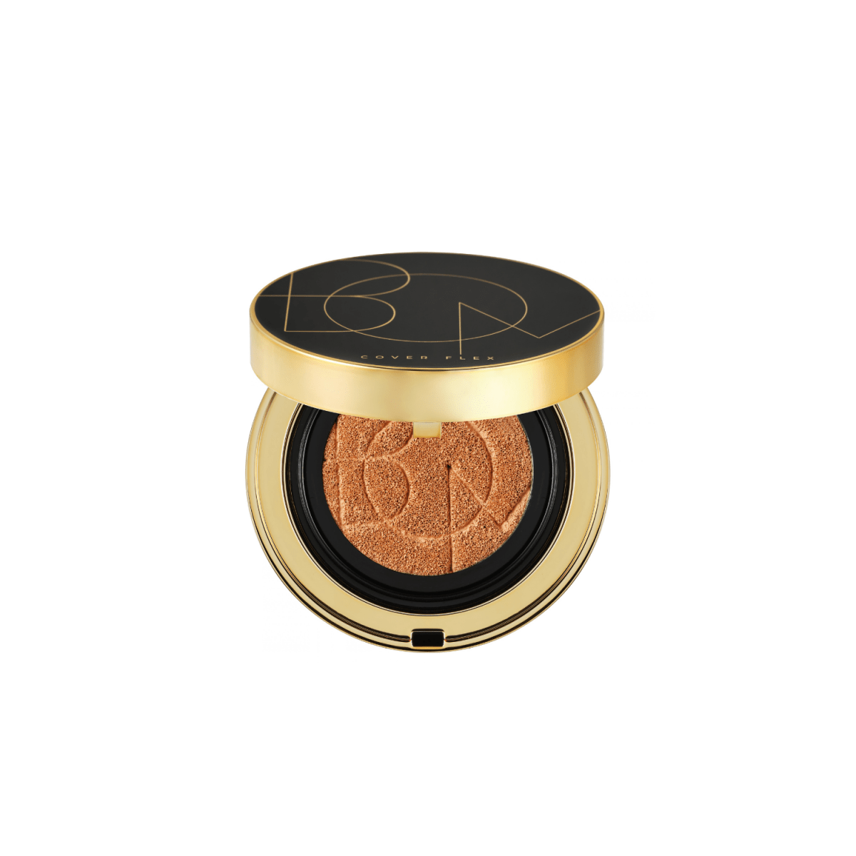 B.O.M Cover Flex Cushion SPF50+ compact foundation with smooth, portable cushion applicator and light, even skin coverage.