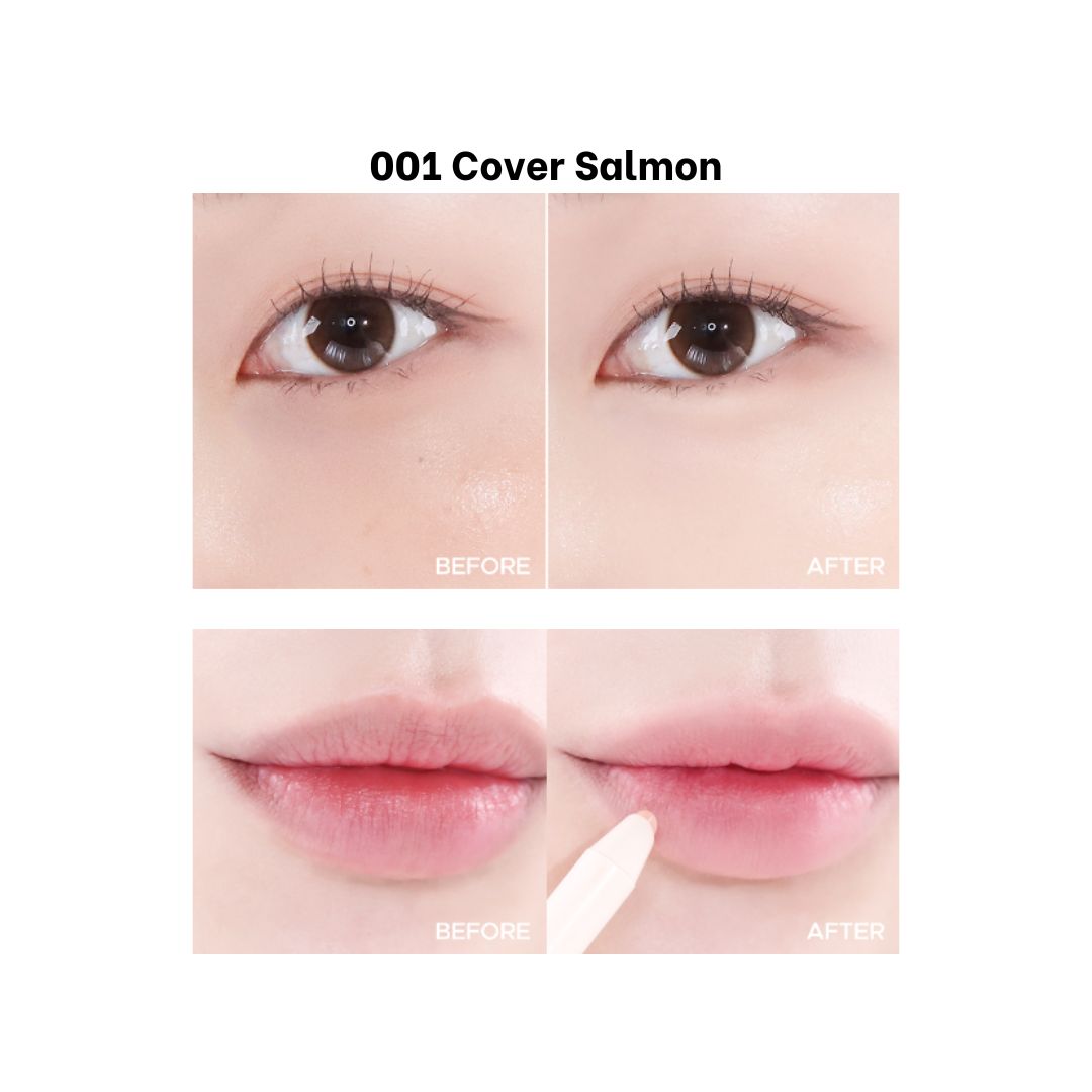 Peripera Mood Fit Pencil Concealer and Corrector with a salmon-toned cover for brightening and concealing skin imperfections.
