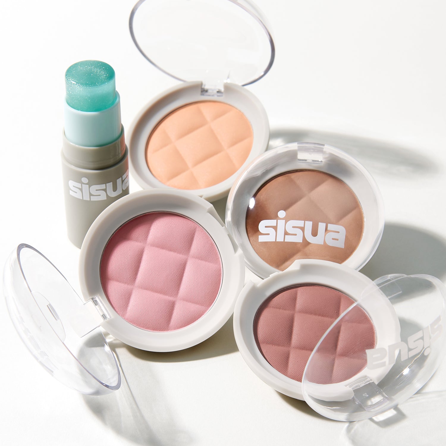 Unleashia Butter Waffle Dough Blusher in Honey Oolong shade, featuring a soft, textured blush compact with a natural, warm glow.
